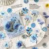 JIAMEI 40pcs Creative Flower Aesthetics Waterproof PET Stickers DIY Diary Scrapbook Decor Journal Supplies