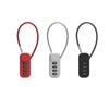 Anti-theft 4 Digit Password Lock Wire Rope Security Coded Lock Portable Backpack Zipper Lock  Home