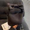 Новая нишевая модная сумка-бант, портативная маленькая сумка, повседневная универсальная, высококлассная, однотонная сумка-мессенджер на цепочке из Южной Кореи