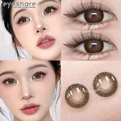 Цветные контактные линзы по низкой цене OMG Pattaya Натуральные линзы Корейские круглые мягкие линзы Годового использования Косметика