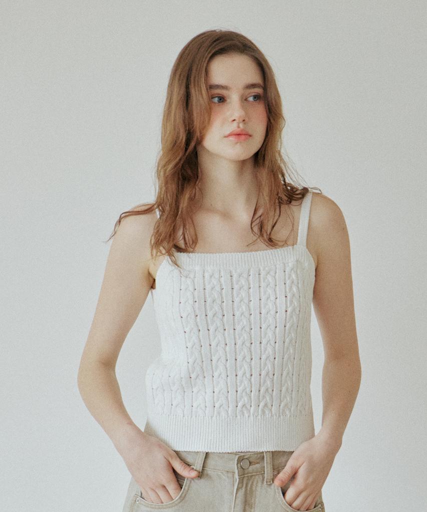 YUPPE Lace Ribbon Sleeveless_Ivory