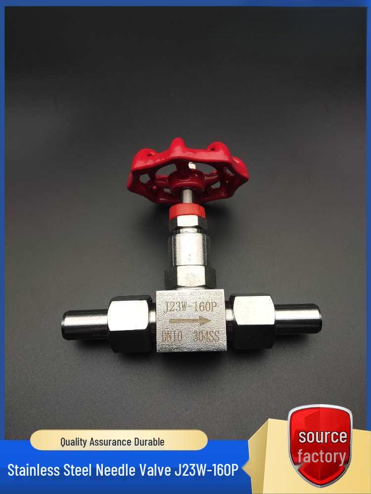 Игольчатый кран J23W-160P из нержавеющей стали 304, свариваемый встык, с наружной резьбой