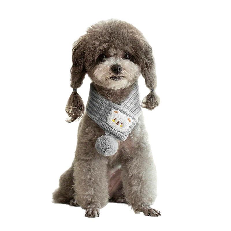 TEMU Зимний снуд для щенка и котенка - Красные новогодние аксессуары для питомцев