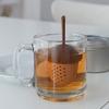 Loose Leaf Tea Strainer with Handle Fine Mesh Silicone Rubber Tea Infuser Mini Pine Cone Shape Tea Maker Reusable Tea Steeper Filter Brewing