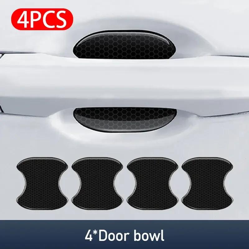 Защитная пленка для дверных ручек автомобиля, наклейка от царапин на чашу двери, светоотражающая полоса, эпоксидный протектор, молдинг