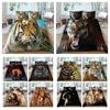 Home Bedclothes Tiger Printing Pillowcase Microfiber Duvet Cover Kids Bedding Set Boys Duvet Cover Bed Suit Decor