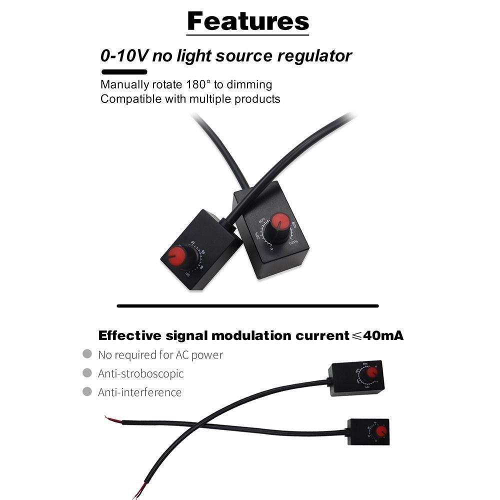 DC 0-10V Led Dimmer Switch 0-100% Scale Power Driver Knob Dimmer Mini Electronic Potentiometer Knob LED Dimmable Grow Lights
