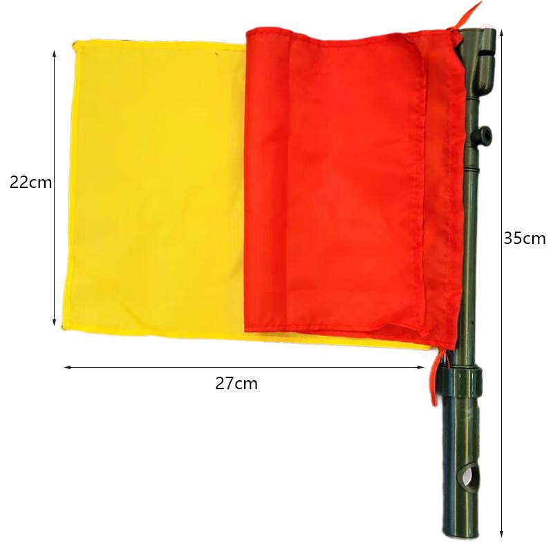 Mojies 3-in-1 Dual-Color Signal Command Flag