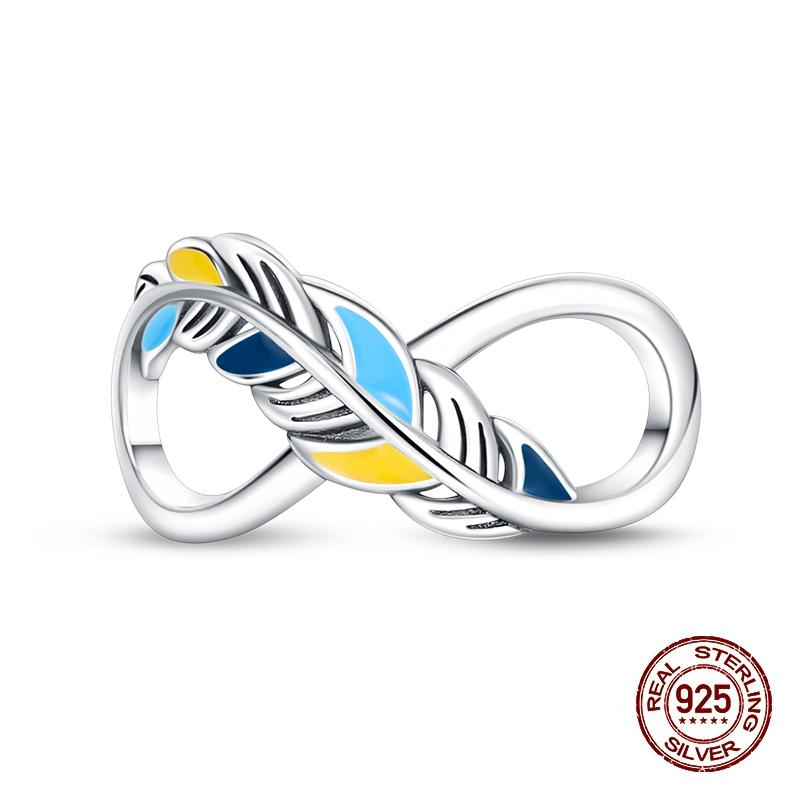 Классическая медная бабочка подсолнух перо морская звезда луна вечность бесконечность шармы бусины подходят для браслета 3 мм DIY ювелирные изделия