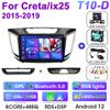 2 Din Android 12 автомобильное радио для Hyundai Creta ix25 2015-2019 мультимедийный видеоплеер GPS 4G Carplay Авто Стерео RDS DVD головное устройство