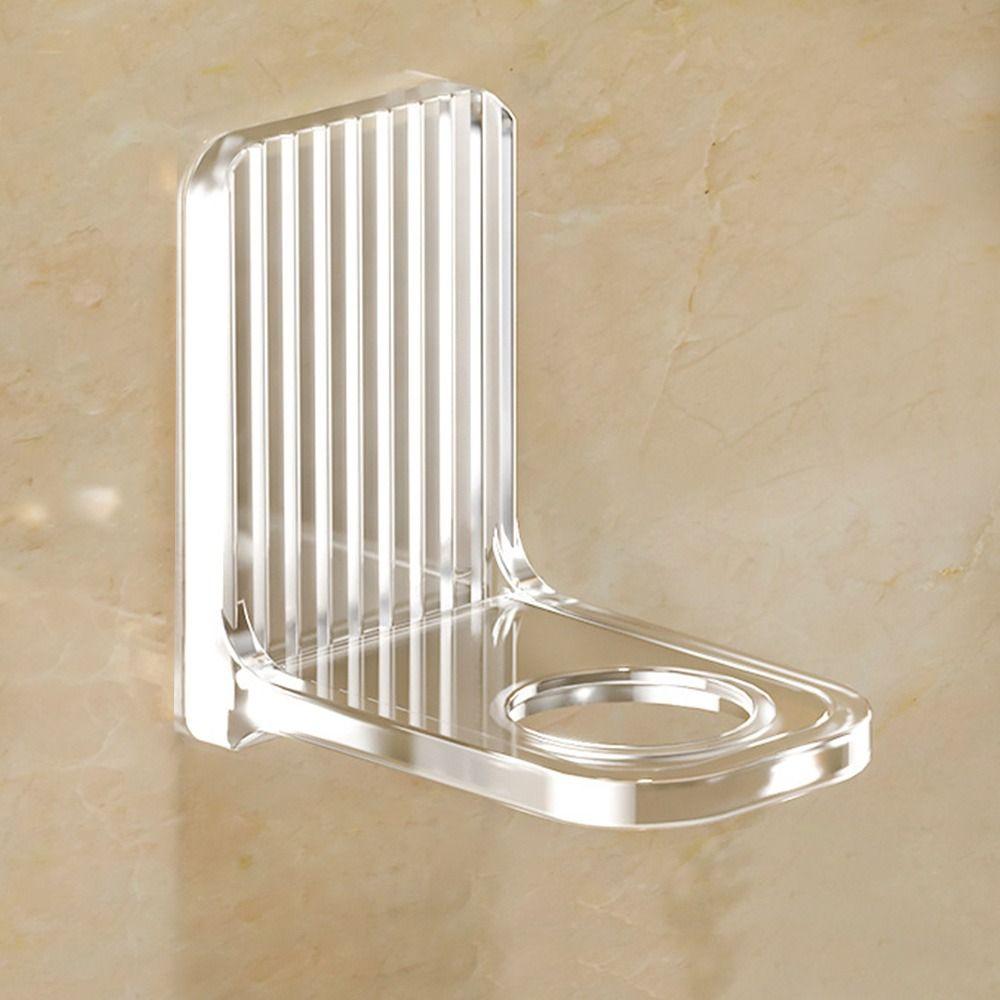 Настенный держатель для мыла и бутылок, прозрачный держатель для шампуня, органайзер для ванной комнаты