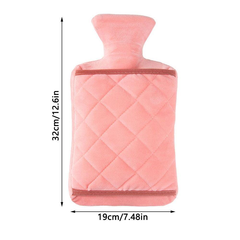 Warmer Rubber Heat Preservation Covers Thickened Crystal Velvet Hot Water Bag Sleeve Warm Water Bag