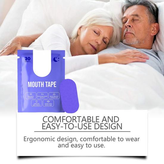 60 шт. Пластырь для сна против храпа, облегчающий заложенность носа, дышащий, гипоаллергенный, безболезненный, для снятия сна