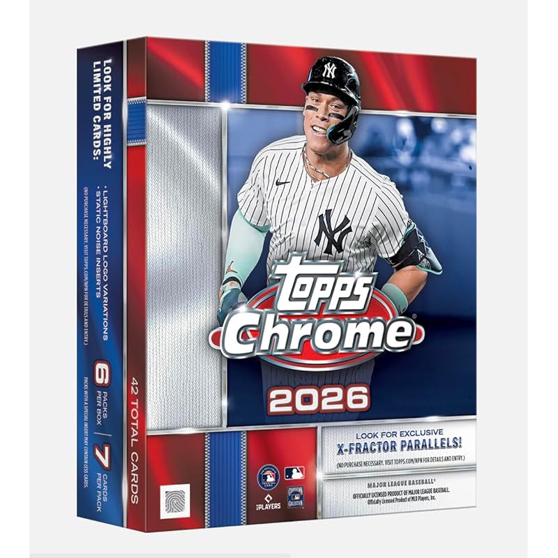MLB 2026 TOPPS CHROME БЕЙСБОЛ МЕГА-БОКС