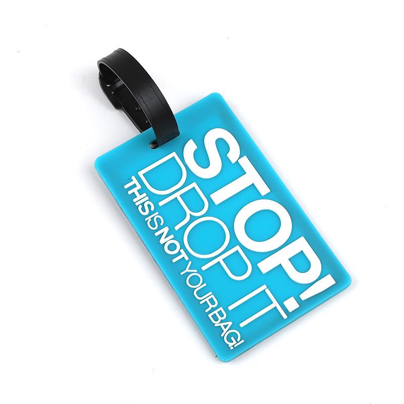 1pc Cartoon Animal PVC Luggage Tag Women Men Holiday Travel Accessories Suitcase Tags Name ID Address Lable Travel Luggage Tags