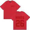Singer Bruno Mars Harajuku Letters Print Tshirt Men Women Aesthetic Double Sided Print 90s Cotton Oversized Short Sleeve Tshirt