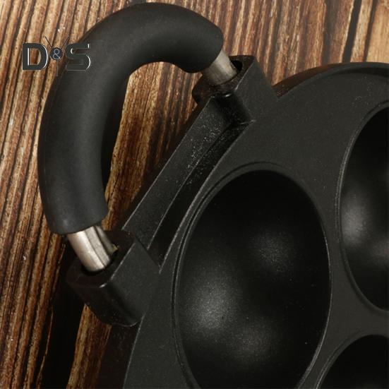 Сковорода для выпечки торта с 7 отверстиями, гладкая сковорода для омлета, антипригарная сковорода для шариков осьминога, омлетница для завтрака