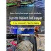 Luxury Fireproof Nylon Billiard Hall Carpet for Hotels - Large Area Print Mat