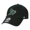 47 Кепка мужская женская Major League MLB Logo Hat Cleanup Brand Low Cap унисекс Oakland Athletics черная свободный размер B-RGW18GWS-BKC