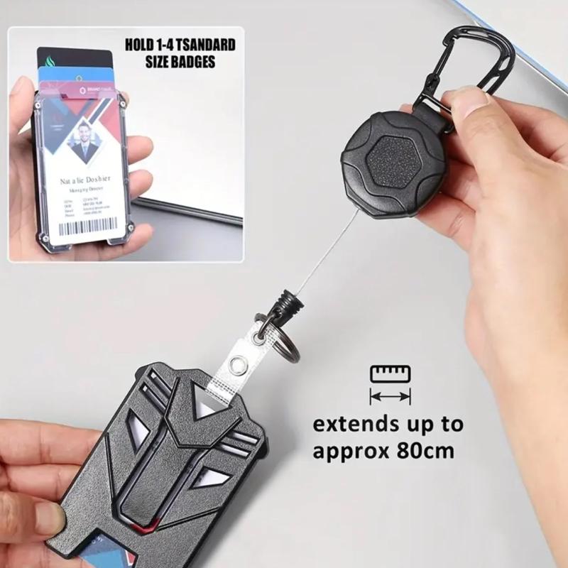 Badge Reel Clip Retractable Holder for Credit Card with ID Badge Holder for Professional Office Settings