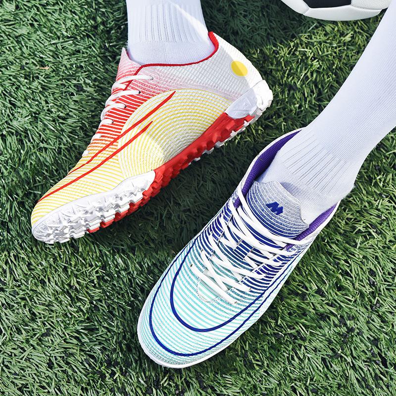 Yuanyang новые футбольные бутсы мужские и женские студенческие травяные игровые тренировочные AG длинные шипы TF сломанные шипы спортивная обувь цельные 2025