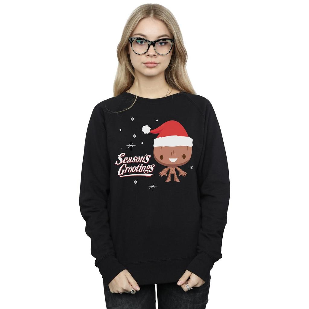 Marvel Womens/Ladies Season´s Grootings Sweatshirt