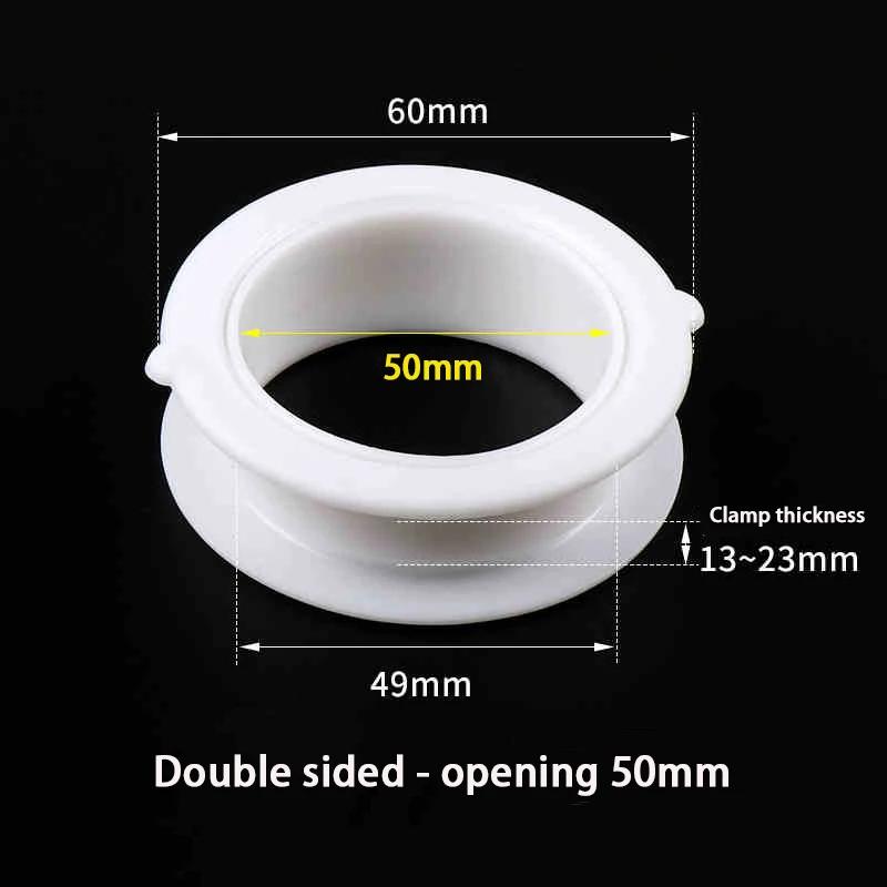 Plug Single/Double-Sided Plastic Water Outlet Drain Ring Water Pipe Hole Cover Decorative Cover Drain Ring Opening Cover Plug