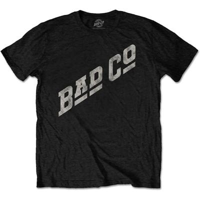 Bad Company 'Наклонный логотип' (черный) Футболка (Средняя)