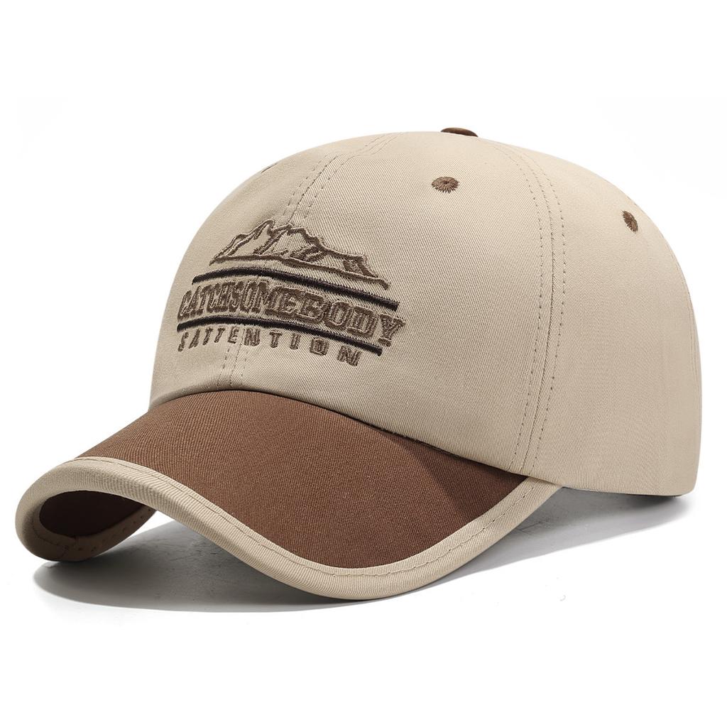 NORTHWOOD Short Brim Letter Breathable Baseball Cap New Men's Women's Soft Top Peaked Cap Outdoor Sun Baseball Hat