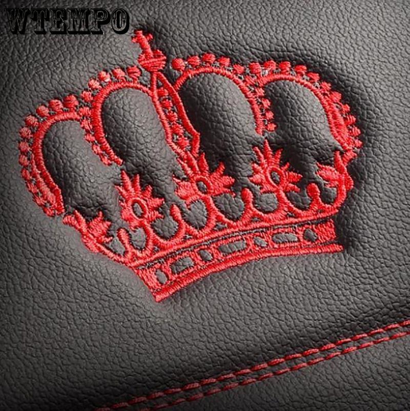 WTEMPO Чехлы на сиденья автомобиля Crown, полный комплект из 5 сидений, универсальные, подходят для большинства 5-местных автомобилей, внедорожников, грузовиков и фургонов.