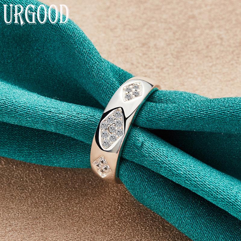 Ювелирные изделия из стерлингового серебра 925 пробы с цирконом AAA