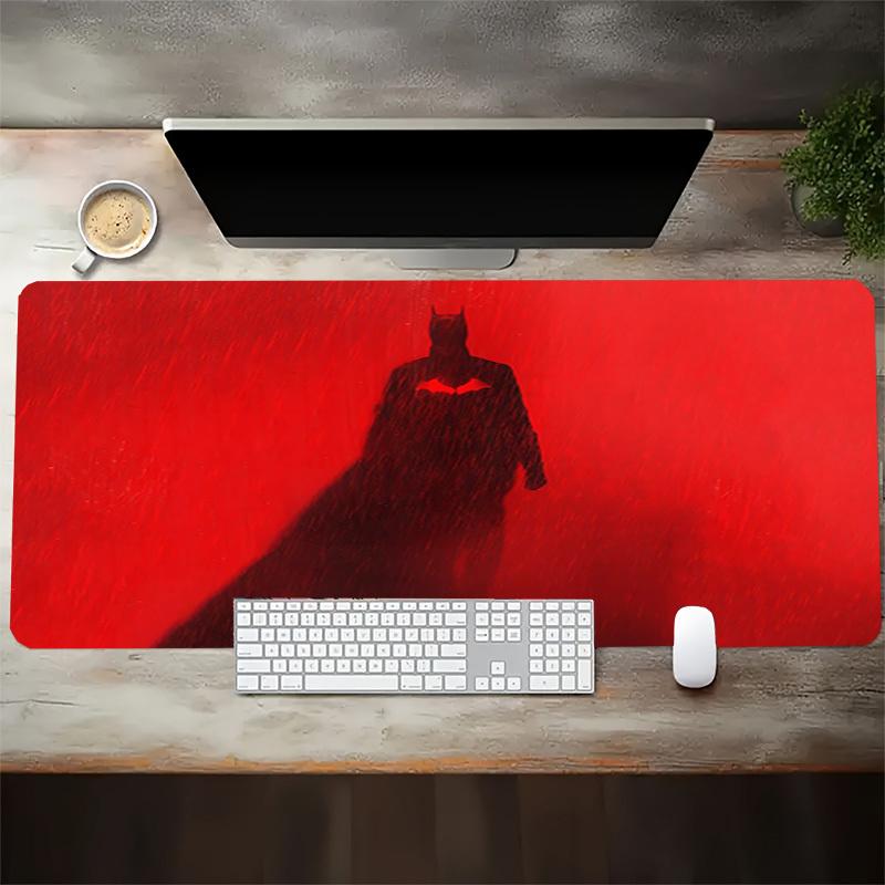 1pc Red Raincape Hero Silhouette Computer Pad with Vibrant Print, Mouse Pads for Desk 206