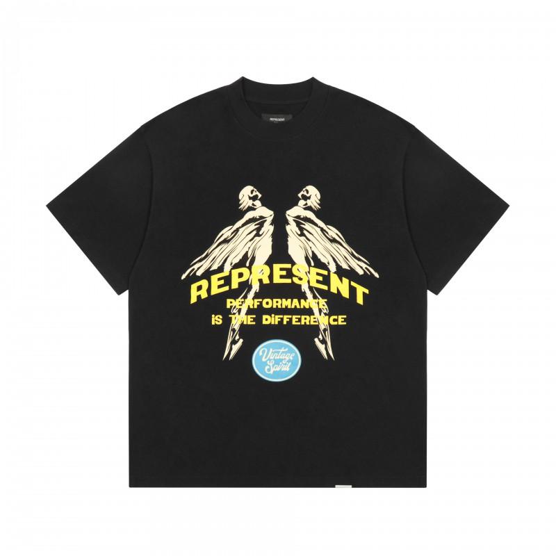 Mens Oversized Vintage Washed Cotton T-Shirt With Cartoon Animal Print Streetwear Loose Fit Short Sleeve Tee