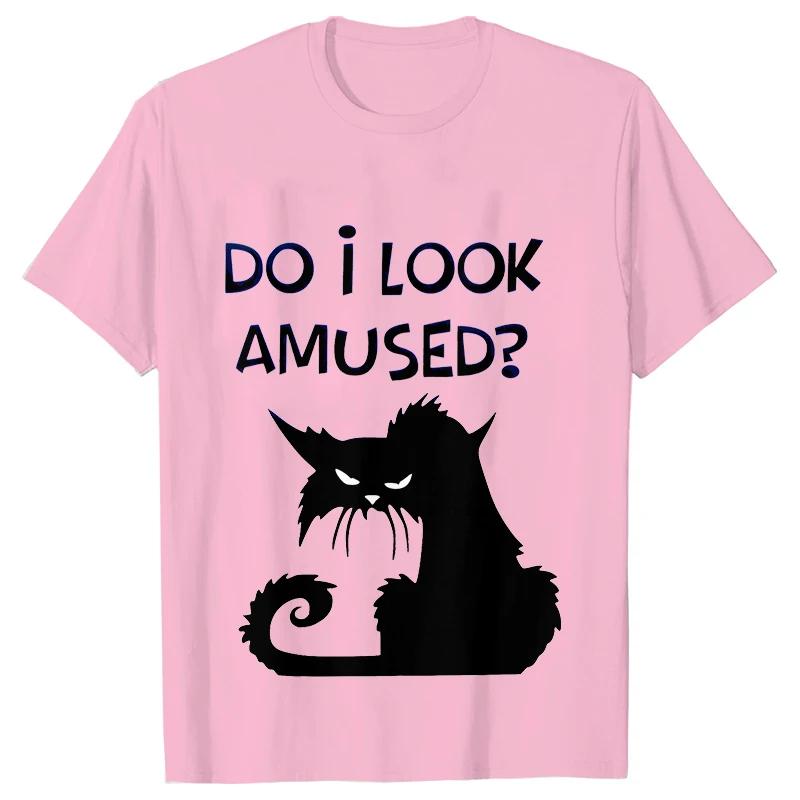 Футболка Black Cat I Was Told To Check My Cattitude для мужчин и женщин, топы, забавная футболка, футболки с коротким рукавом, летняя брендовая футболка
