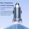 66W PD Car Charger Fast Charging PD QC3.0 Dual USB C Car Phone Charger Type C Adapter in Car for IPhone