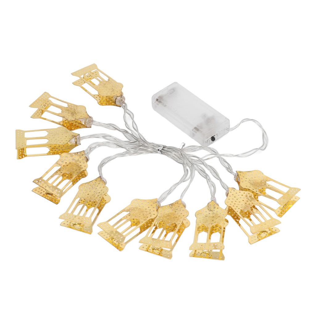 Castle LED String Lights Islam Eid Ramadan Mubarak Decorations Aesthetic Room Decor for Outdoor Tent