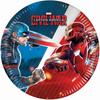 Captain America Civil War Paper Party Plates (Pack of 8)