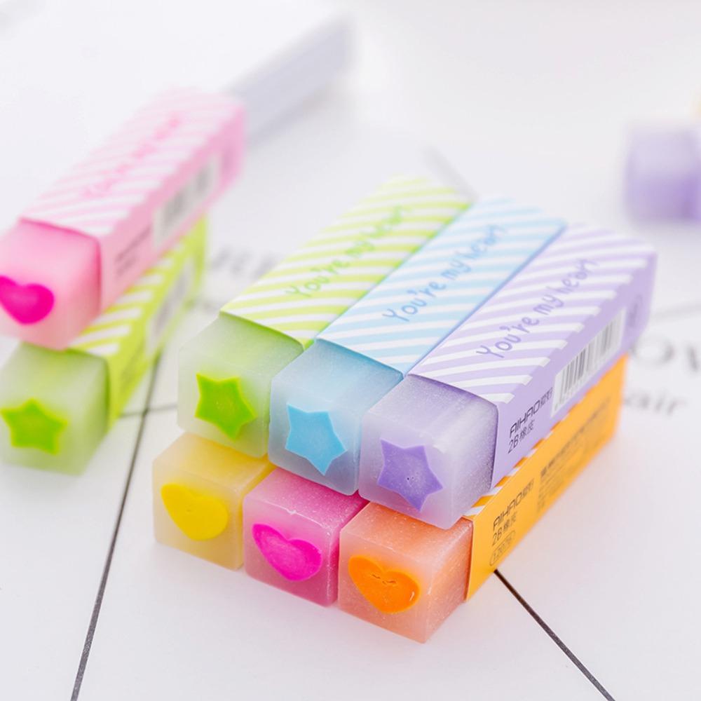 Kids Gifts Fancy Eraser Random Color Cute Eraser Useful Strip Eraser