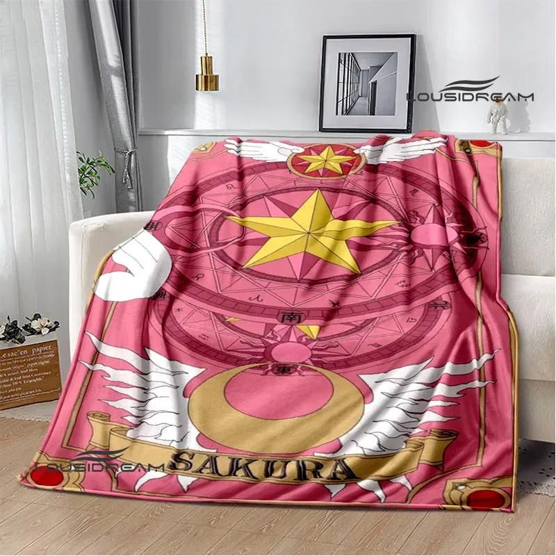 Card Captor Sakura Cartoon blankets fashion blankets Warm Flannel Soft Comfortable Blanket Home Travel Blanket Birthday Gift