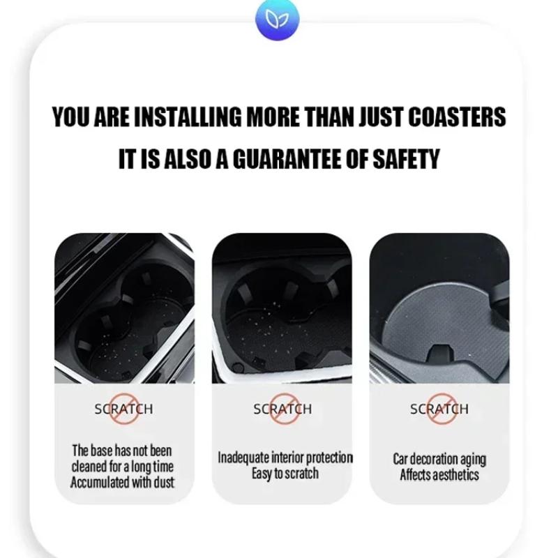 1/2pcs Car Anti Slip Insert Cup Coasters Car Accessories For BMW M Performance M5 320 325 E28 E30 E34 E36 E39 E46 X5 X6 F01 Z4