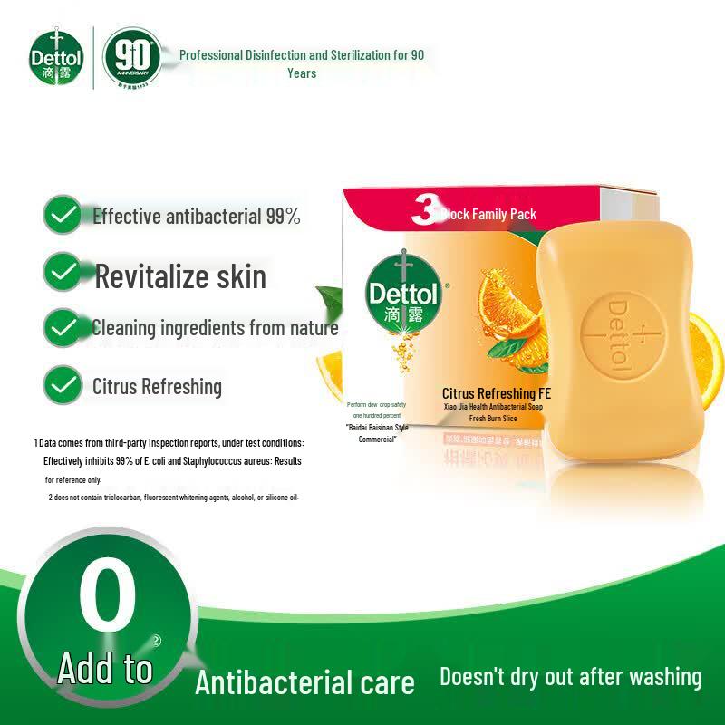 Dettol Здоровое антибактериальное освежающее мыло с цитрусовым ароматом