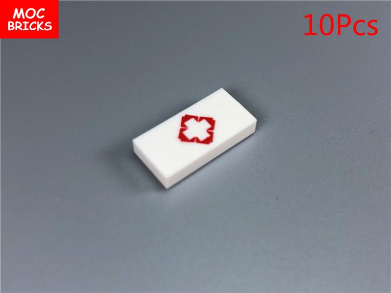 MOC Bricks DIY Printed Tile 1x1 1x2 2x2 2x3 1x4 Solar Panel Gauge Map Compass Assembled Building Block Accessories Kids Toy Gift