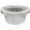 Niche Plus Heat-Resistant Sauce and Pudding Cups, Clear, with Lids, 3.25 Oz (approx. 100 Ml), Pack of 50, Large Dip
