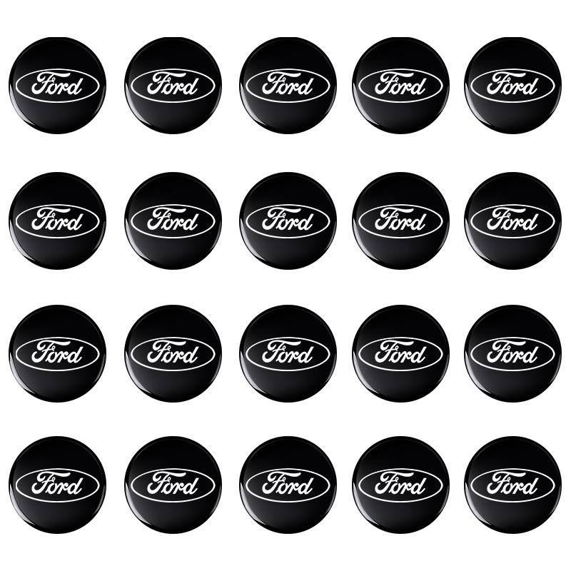 snpwz4 5/10/20 Pcs 14mm Car Key Remote Control Sticker Badge For Ford Focus Mk2 Fiesta Kuga Explorer Mk4 Ranger Mk7 Mustang Smax Escape