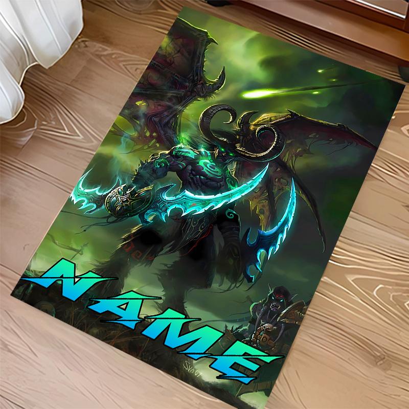 Custom personalization World of Warcraft Print Area Rug - Soft, Washable Non-Slip Indoor Mat,Living Room,Home&Office Decorative Rug