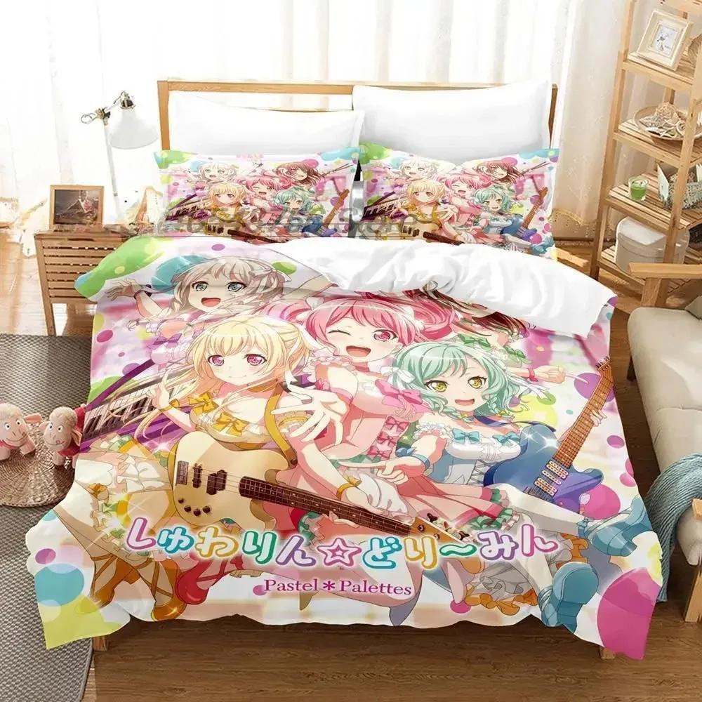 3D Print BanG Dream! Girls Band Party! Bedding Set Single Twin Full Queen King Size Bed Set Adult Kid Bedroom Duvet Cover Sets