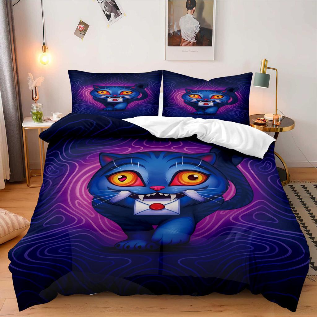 K-Pop Demon Hunters Beddding Set for Fan Kids Machine Washable Durable King Queen Twin Size for K-pop Girls Home Bedroom Decor