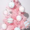 12Pcs Macaron Color Hanging Balls for Christmas Tree Foam Christmas Spheres Pendant  for Home