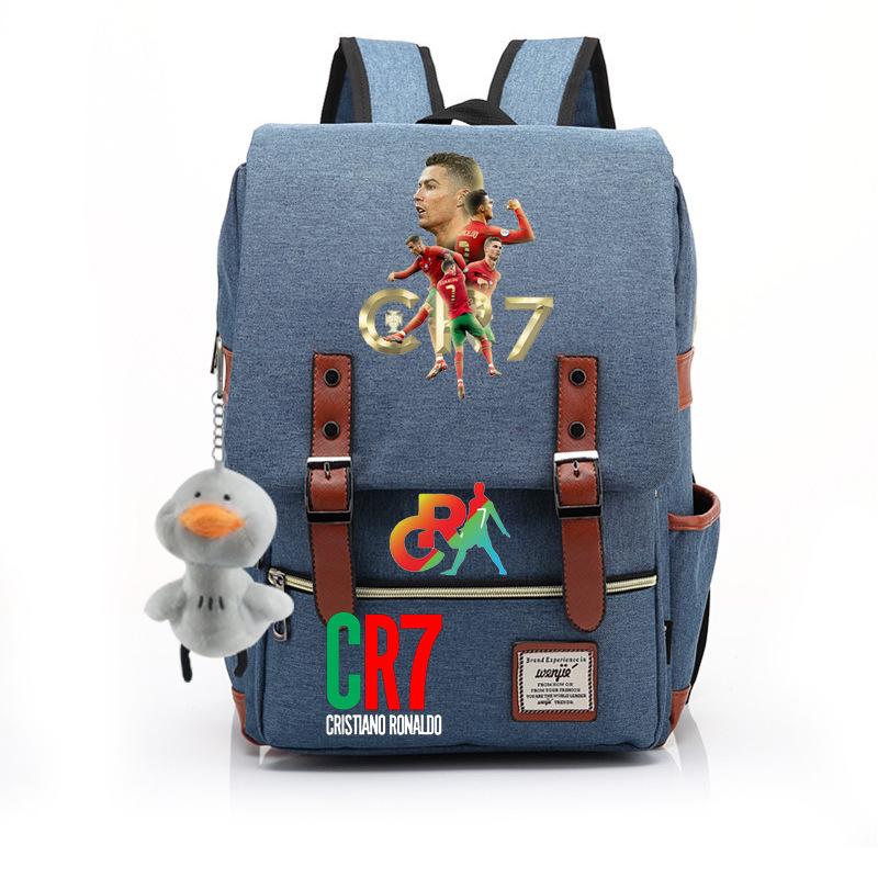 Модный Аниме CR7 Подростковая Школьная Сумка Мужской и Женский Повседневный Рюкзак
