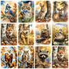5D Diamond Painting New Arrivals Owl Fox Tree Full Square Round Embroidery Mosaic Animals Landscape Home Decor
